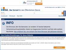 Tablet Screenshot of bsw.de